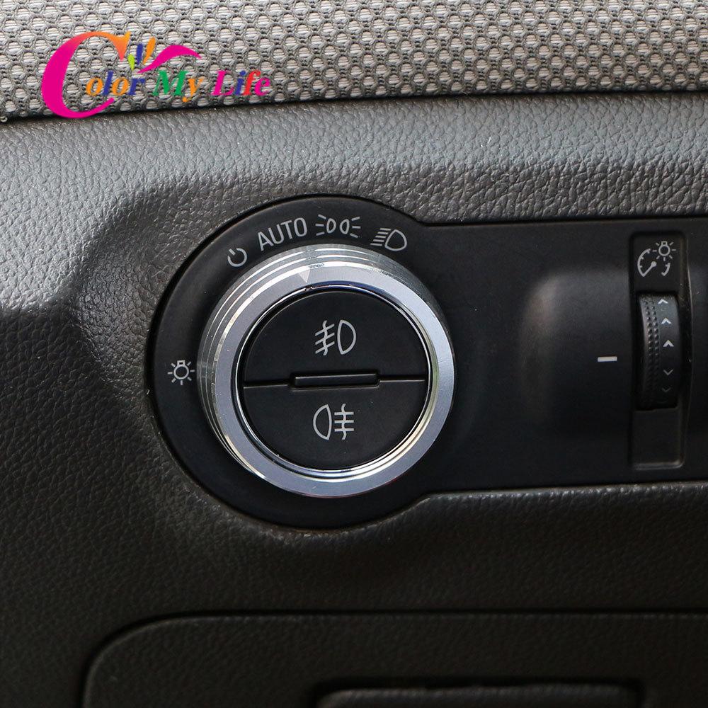 Ручка переключателя фар автомобиля, декоративная наклейка, накладка для Chevrolet Malibu Cruze Trax для Opel Mokka ASTRA