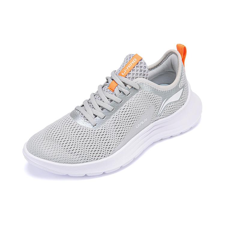 Li Ning Повседневные, нескользящие, износостойкие, дышащие низкие кроссовки для бега мужские, цвет Монетный серый ARBT029-2