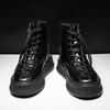 Высокие мотоциклетные туфли, черные мужские, на открытом воздухе, нескользящие, модные, удобные, спортивные, повседневные, легкие