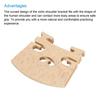 uxcell Maple Wood Violin Bridge for 1/8 Violins, 2 Pieces