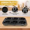 2Pcs Carbon Steel Muffin Baking Pan Non-Stick Cake Mold Pancake Pan Mold  Party Cake Make
