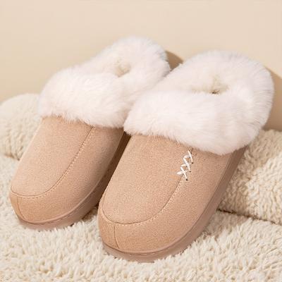 Женские новые зимние плюшевые тапочки теплые и удобные, подходят для дома и улицы. Оснащены плюшевыми хлопковыми тапочками.