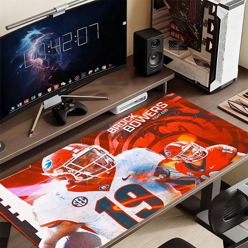 Brock Bowers Mouse Pad, Large Gaming Desk Mat, Non-slip XXL Mousepad for Laptop & Tablet, Mini PC Playmat with Stitched Edges