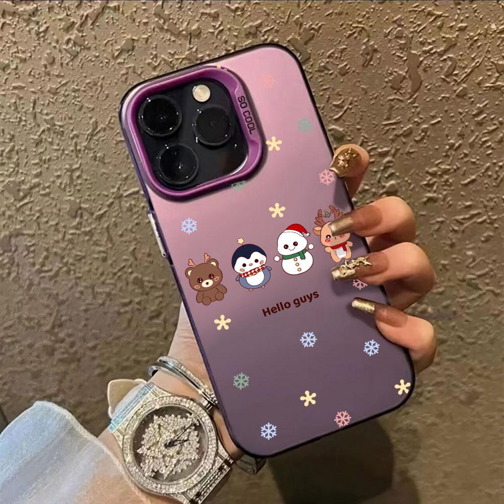 Case phone case For iphone 17 16pro 15pro14 13 12 11 12pro 13pro max 14plus Phone Funda Fashion Christmas Cover