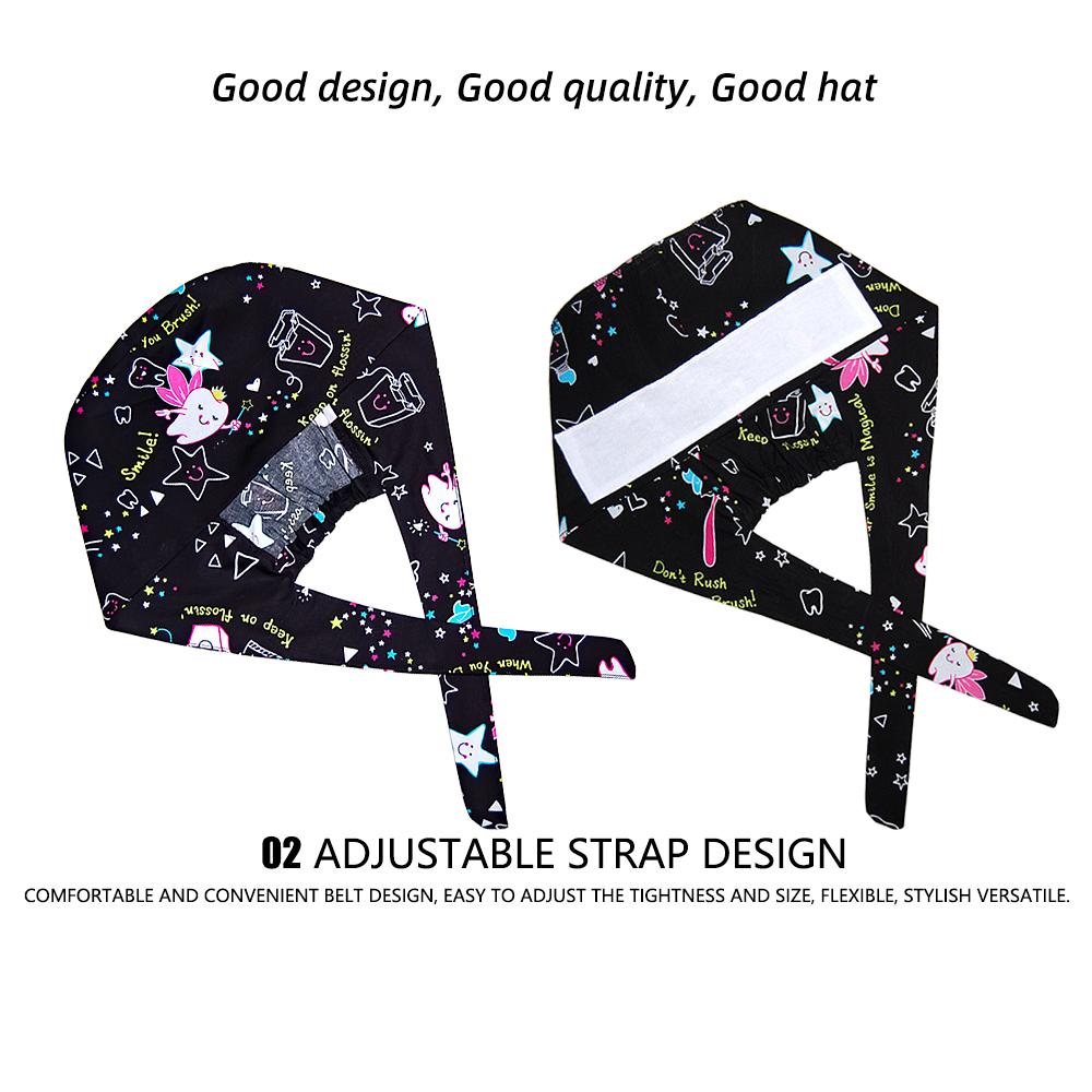 Female Male Nurse Cap Woman Nursing Accessories Scrub Hat Surgery Cap Dentist Animal Lab Cap Scrub Cap