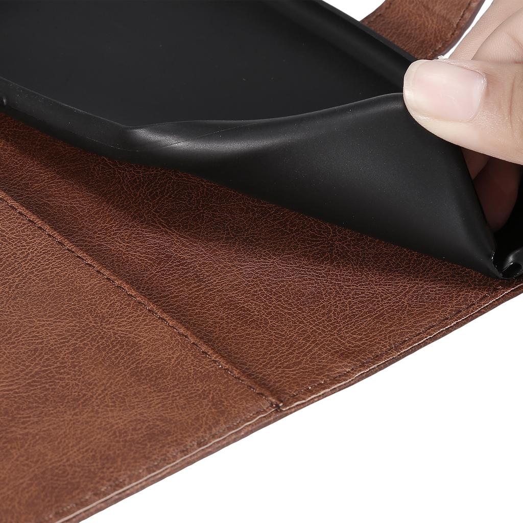 For Xiaomi 14T Case Solid Color Leather Mobile Cover Wallet Stand with Strap