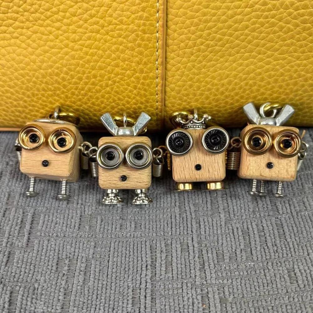 New Robot Pendant Gold Color Robot Keychain Aesthetic Choker Pendant Home