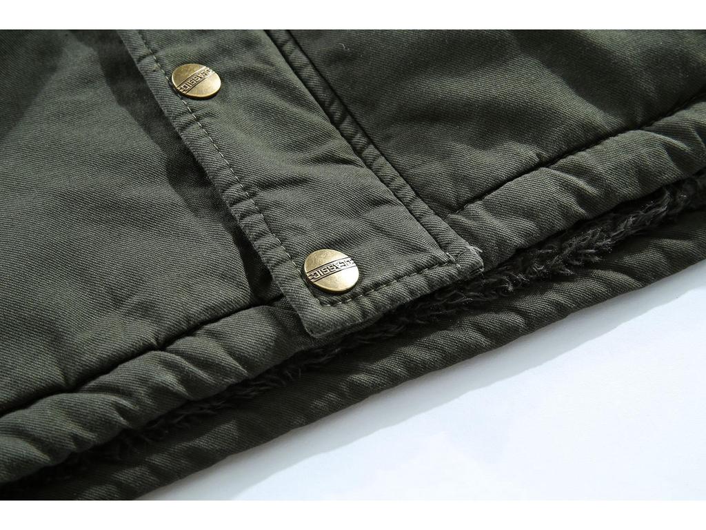 Мужское зимнее хлопковое пальто с капюшоном, плюс бархат, куртка средней длины в корейском стиле