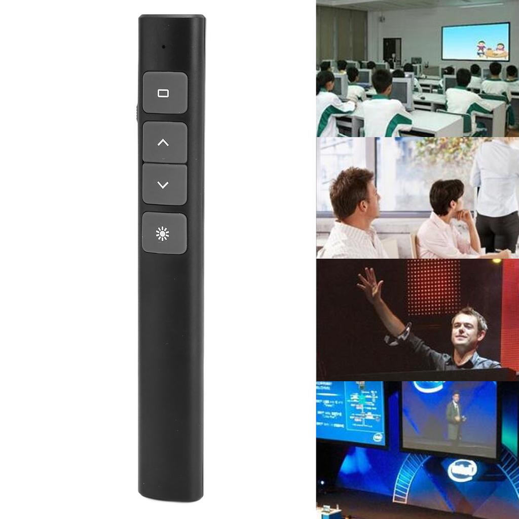 Презентационный кликер 2,4G RF чип ABS силиконовые кнопки портативный Plug and Play беспроводной пульт дистанционного управления Presenter для офиса