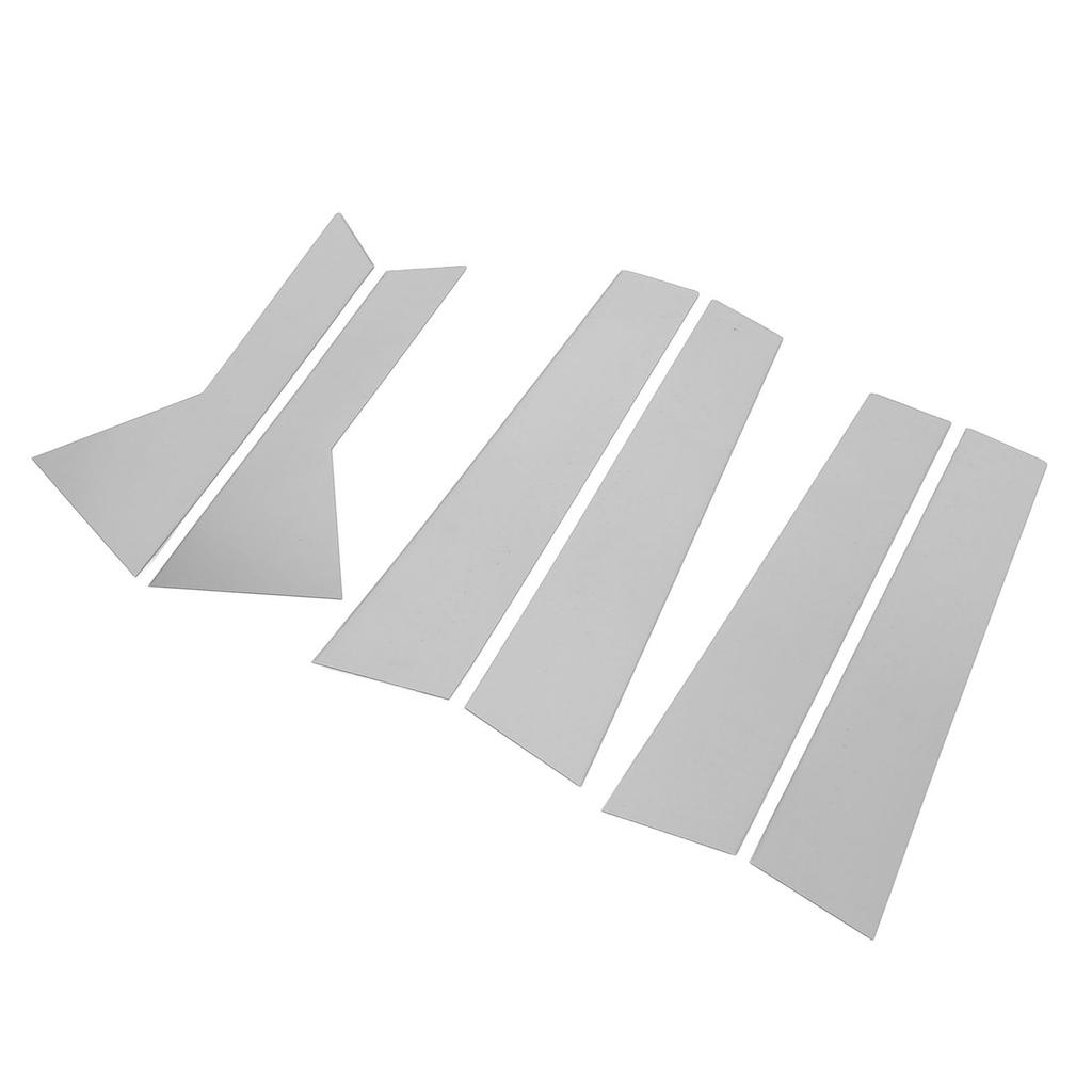 6 шт. Накладки на стойки кузова, хромированные, с зеркальной отделкой, устойчивые к атмосферным воздействиям, высокопрочные, для дверей и окон