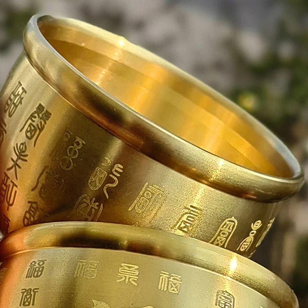 1Pcs 4.5-7cm Pure Brass Cornucopia Wealth Attracting Baifu Jar Cup  Home Decoration Accessories