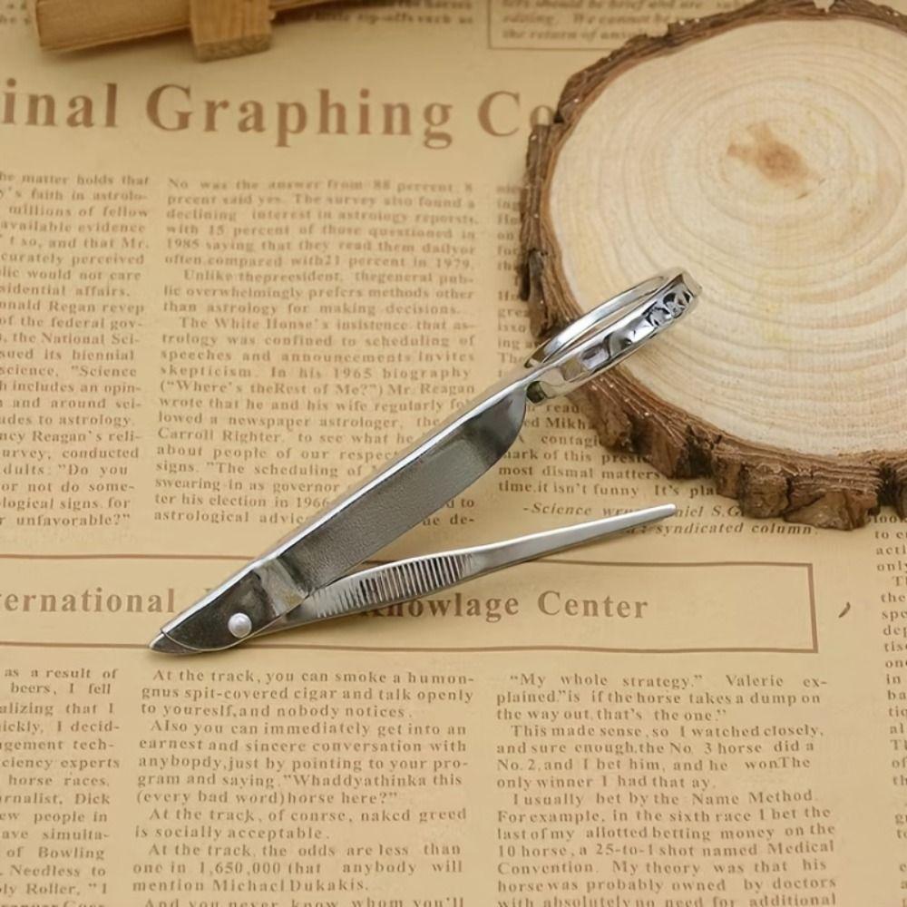 Handheld Stainless Steel Tweezer Multifunctional Repairing Loupe Tool Portable Repair Tool  Women