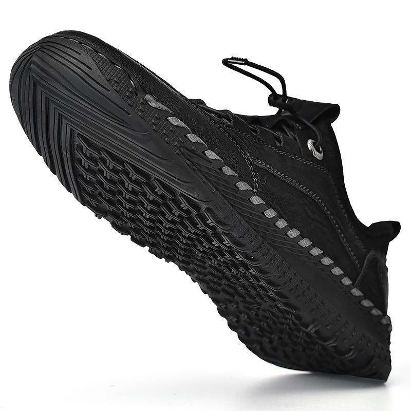 Мужские кроссовки ручной работы, уличная нескользящая прогулочная обувь на шнуровке, спортивная обувь для ходьбы, вождения