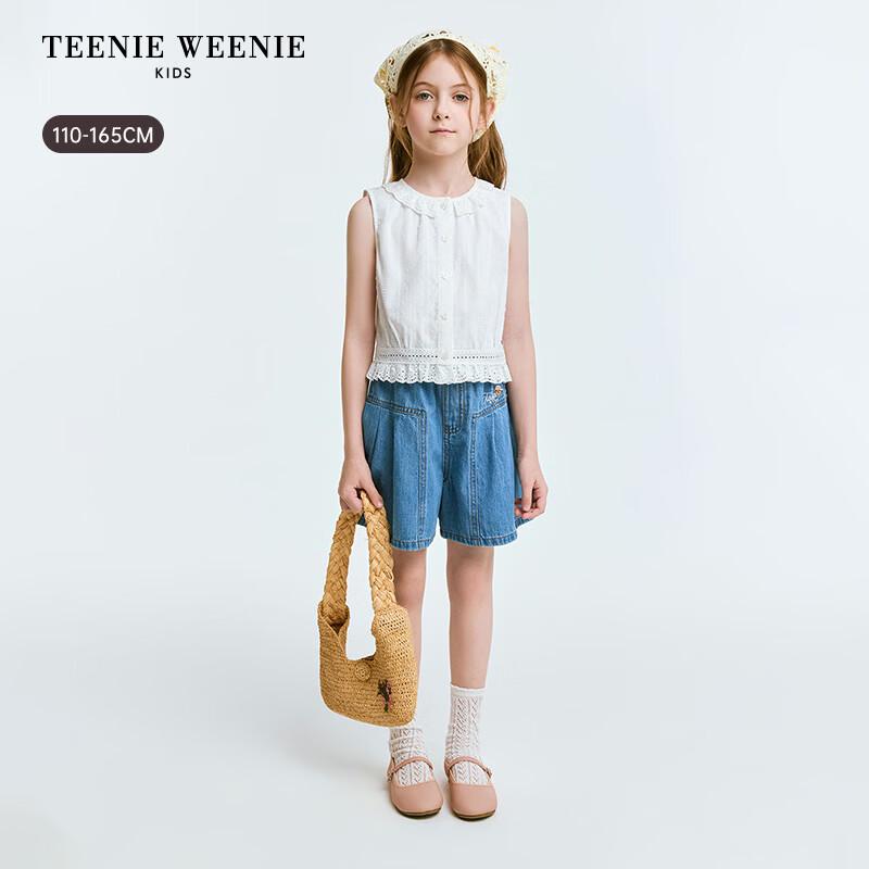 Teenie Weenie Kids Girl Denim Skort