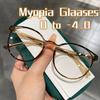New Style Round Finished Myopia Glasses Unisex Vintage Clear Lens Short-Sighted Eyewear Luxury Prescription Diopter Eyeglasses