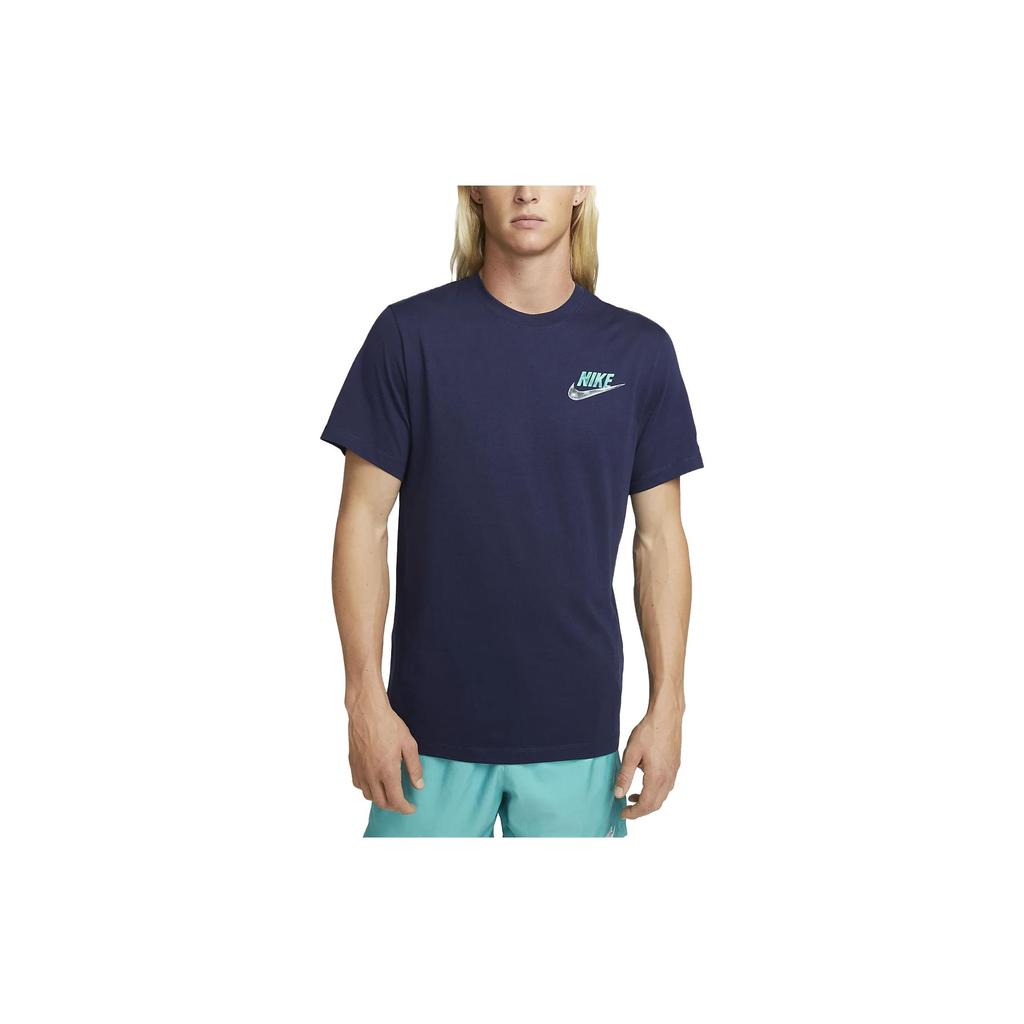 New Nike T Shirts Men's Dark Blue DZ2833-410