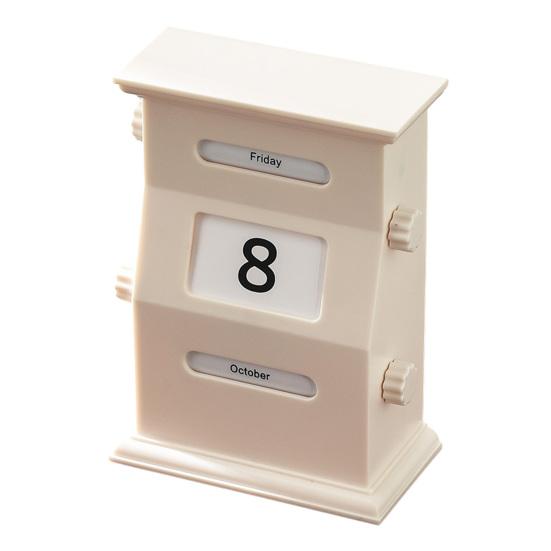 Вечный календарь в ретро-стиле, настольный календарь с вращающимся дисплеем, простая ручная настройка даты, месяца, дня, календарь