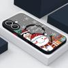 Чехол для телефона Merry Christmas Tree Snowman Print для iPhone 16 15 Pro Max 14 13 Pro 12 11 8 7 для MagSafe Magnetic Shockproof Soft Edge Clear Matte Cover