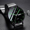 New Men's Watch Waterproof Quartz Watch Genuine Leather Business Watch
