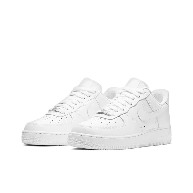 Nike Кроссовки для скейтбординга Air Force 1, износостойкие, дышащие, детские, чисто-белые, унисекс, AD8959-100