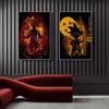 Dragon Ball Anime Poster Goku Character Silhouette Style Decorative Canvas Painting Kids Room Wall Art Prints Modern Home Decor No Frame