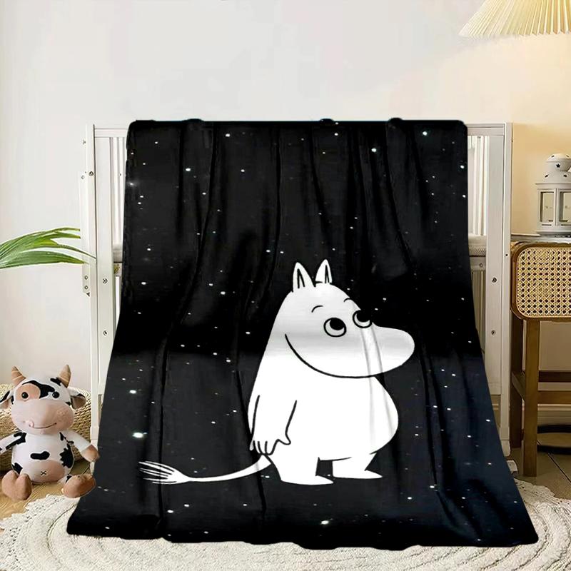 white hippo Fishing Adventure Blanket Flannel Blanket for bed, sofa, Camping, Hiking, Picnic Essentials, gift for family Fan gifts