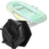Durable PVC Black Drain Valve For Inflatable Boats Fishing Boat Kayak Accessory