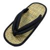 Edoten Sandals with Made In Japan with Shichito Igusa for Indoor and Outdoor Lightweight Rubber Beige Rope and Denim Sizes 3L Japanese-Style Straps,