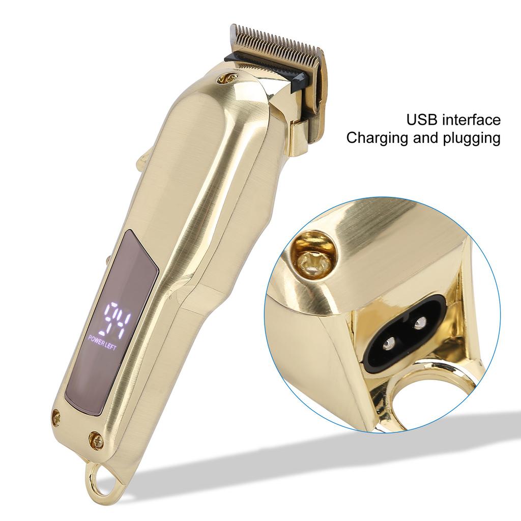 VGR Digital Electric Clippers High Power Men Hair Trimmer Barber Hair Cutting Machine