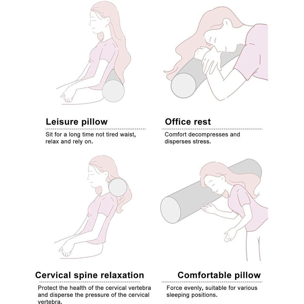 Цилиндрическая подушка-валик из пены с памятью, обезболивающая, подушка для дивана, многофункциональная велюровая подушка, для дома