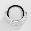 Geometric Metal Hair Tie, Alloy Elastic Ponytail Holder for Women, Minimalist Square Hair Ring for Daily Commuting Use
