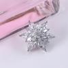 Rhinestone Christmas Flower Snowflake Zircon Brooches Brooch Pins Women Jewelry Fashion Accessories