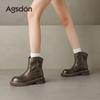 Augustine Martin Boots Women's 2025 New Autumn British Style Short Boots Thick-soled Casual Black Commuter Single Boots