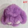 10Cm Mini Fluffy Real Pompon Bunny Keychain Women Girls Cute Plush Rabbit Gift