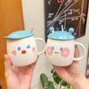 Творческий тренд, парная чашка, кофейная кружка, новогодние кружки, кружка для чая, чашки и кружки, посуда для напитков, оригинальная красивая пивная забавная керамическая крышка