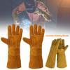 Heat Insulation Leather Working Gloves Labor Protection Safety Gloves Durable Welder Work Gloves