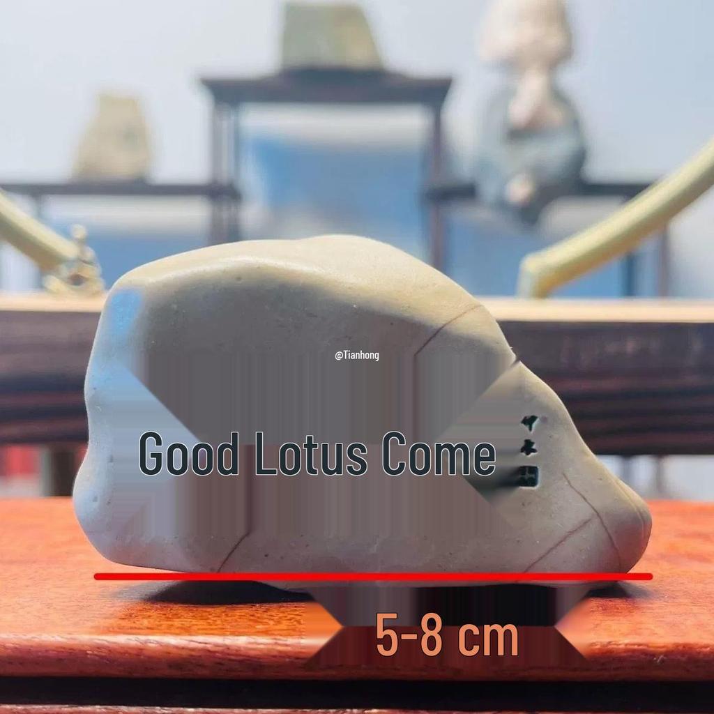 Natural Gobi Stone Carving Desktop Ornament & Flower Pot for Bonsai, Landscaping, Fish Tank, & Handicraft Decoration