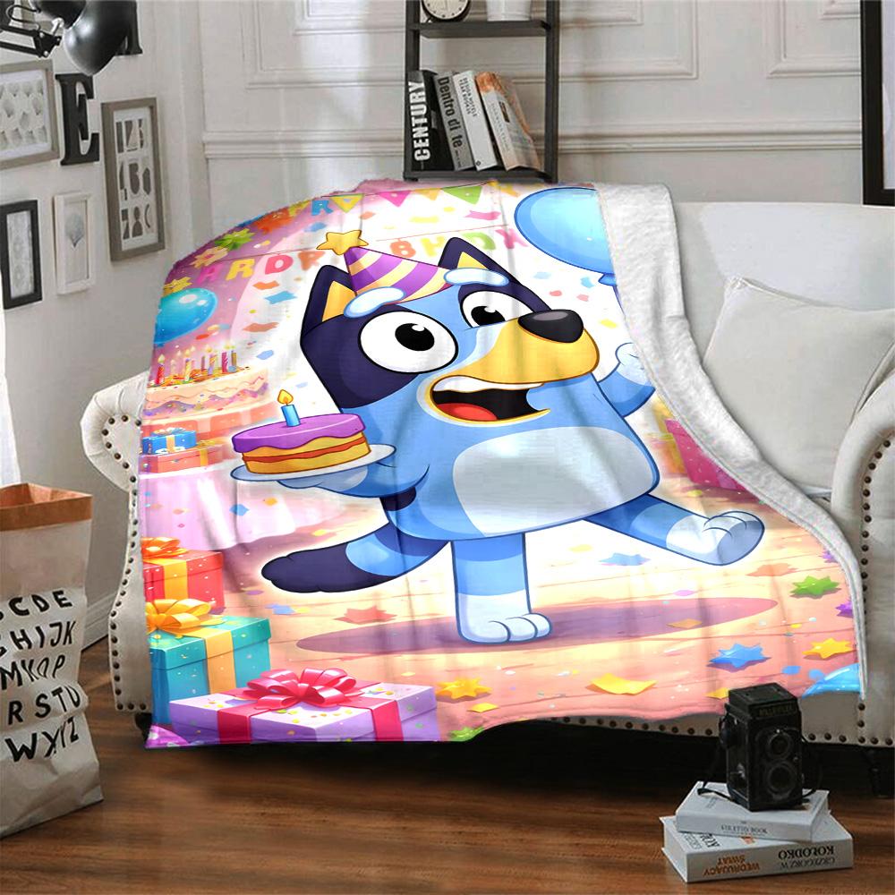 Bluey Blanket Durable Comfort Perfect for Office Chair Chair Bed for All Occasions Warmthful Decor Ideal Gift For Birthday Valentine'S Day