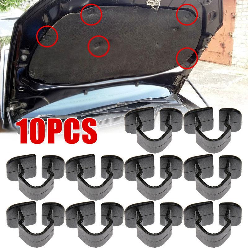 10pcs Car Hood Bonnet Insulation Clips Rivet Retainer for Volvo XC90 S60 S40 S80 V70 XC60 V40 V50 850 C30 V60 S70 940 XC70