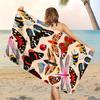 1PC All Over Insect Print Microfiber Beach Towel Summer Bath Towel for Beach Seaside