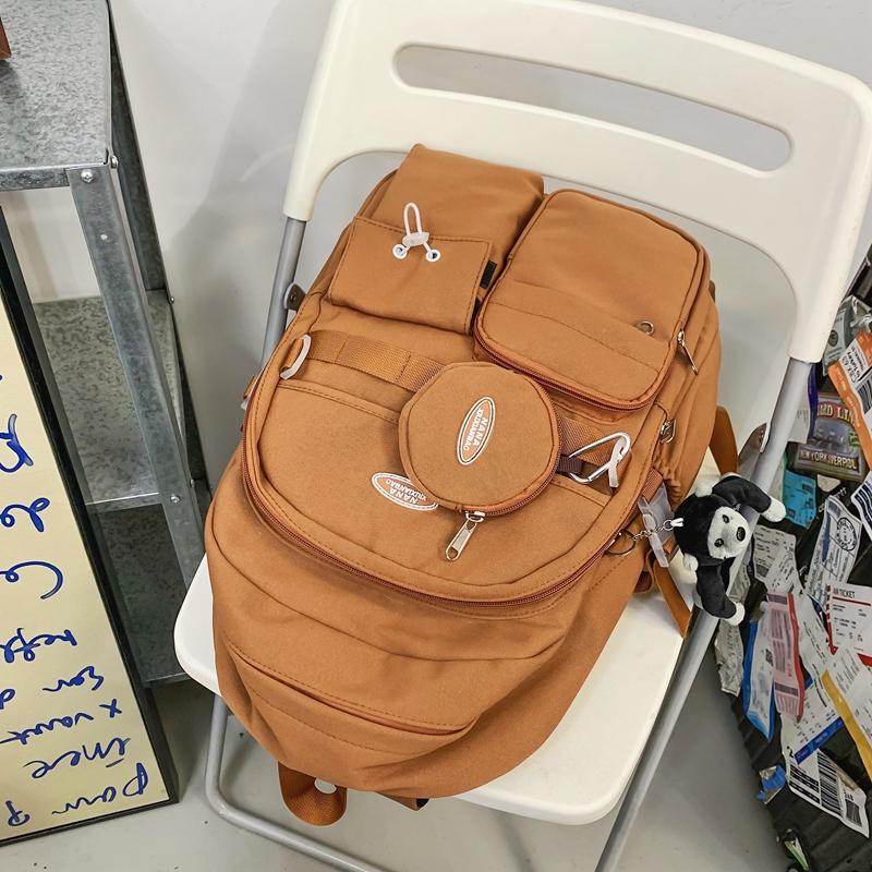 Рюкзак большой емкости с множественными карманами, сверхпрочный рюкзак для ноутбука, повседневная школьная и дорожная сумка в стиле преппи