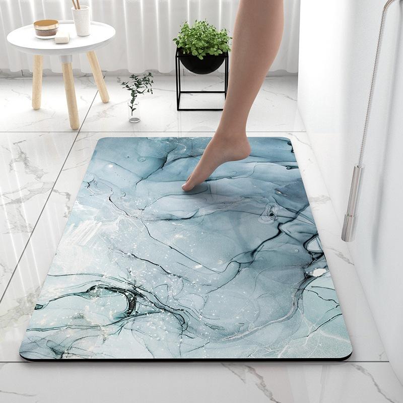 Absorbent Mat Bathroom Soft Mat Light Luxury Toilet Toilet Absorbent Mat Door Quick Drying Door Mat Non-slip Mat