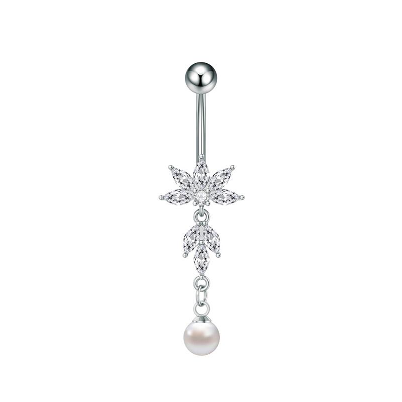 Heart Bow Pendant Belly Button Ring For Women Girls Navel Piercing Jewelry Accessories Sexy Delicate Belly Ring Gifts