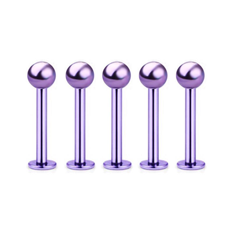 5Pcs Stainless Steel Lip Stud Eyebrow Stud Nose Stud Ear Stud Piercing Jewelry Body Piercing Jewelry