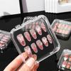 10Pcs Clear Press On Nail Organizer Case For Nail Art Business And Salon Storage False Nail Display Acrylic Box