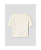 8SECONDS Ribbed Round Neck Half Sleeve Pullover Ivory