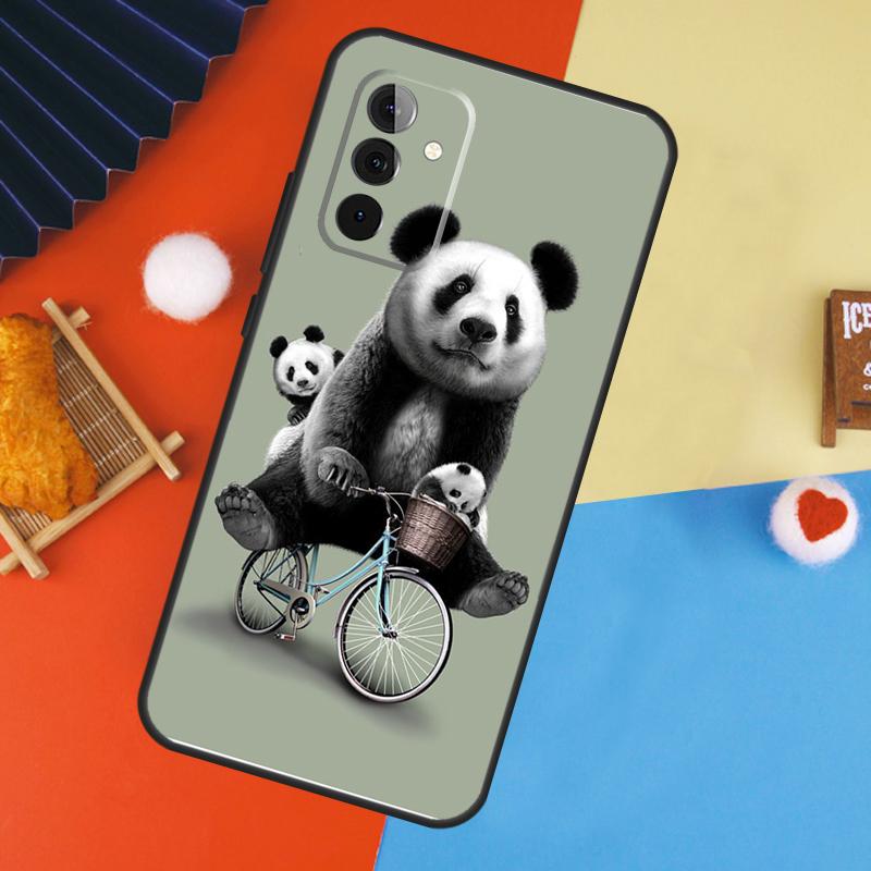 Чехол с рисунком панды, милого медведя, для Samsung Galaxy A53 A33 A13 A54 A34 A14 A56 A36 A16 A06 A12 A32 A52 A35 A17 A15 A55