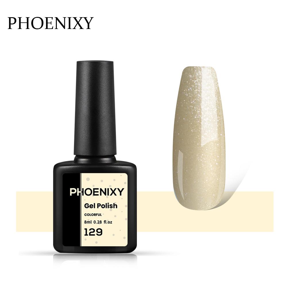 PHOENIXY, 60 цветов, гель-лак для ногтей, долговечный гель-лак, верхнее базовое покрытие, полуперманентный гель-лак, дизайн ногтей «сделай сам»