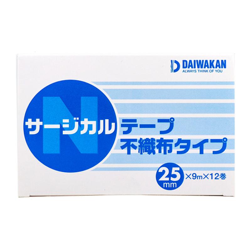 Хирургический пластырь нетканый тип 25 мм x 9 м x 12 штук
