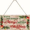 Wood Christmas Welcome Sign Rustic Style Christmas Hanging Decoration  Christmas Wall Decor